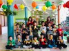 Niềm hân hoan của các bé khi trở lại trường sau dịp nghỉ Tết, nghỉ dịch