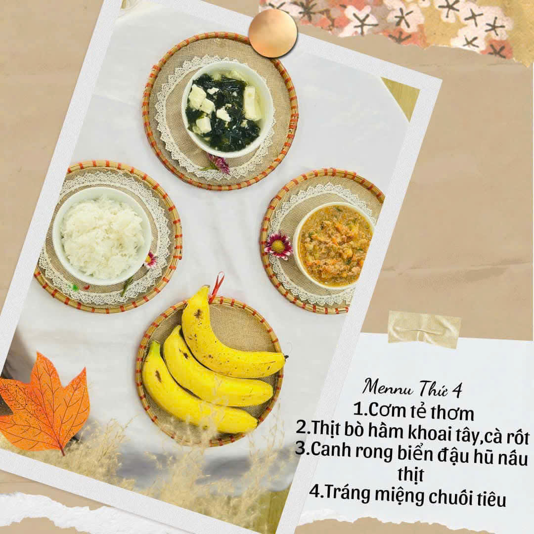 🌼 THỰC ĐƠN BỮA TRƯA THỨ 4, 5, 6 - HÀNH TRÌNH DINH DƯỠNG TRỌN VẸN CHO CÁC BÉ YÊU 🌼