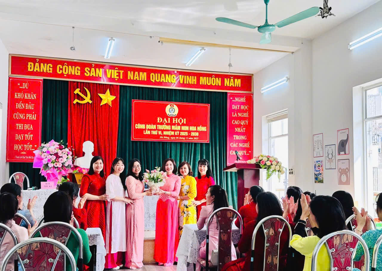 ĐẠI HỘI CÔNG ĐOÀN TRƯỜNG MẦM NON HOA HỒNG LẦN THỨ VI NHIỆM KỲ 2025–2030🎖️