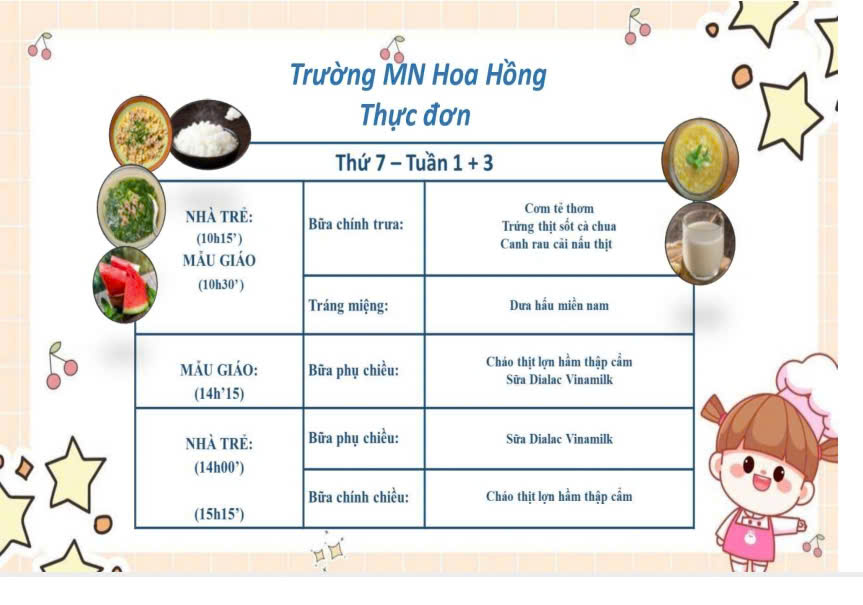 Thứ 7 tuần 1,3