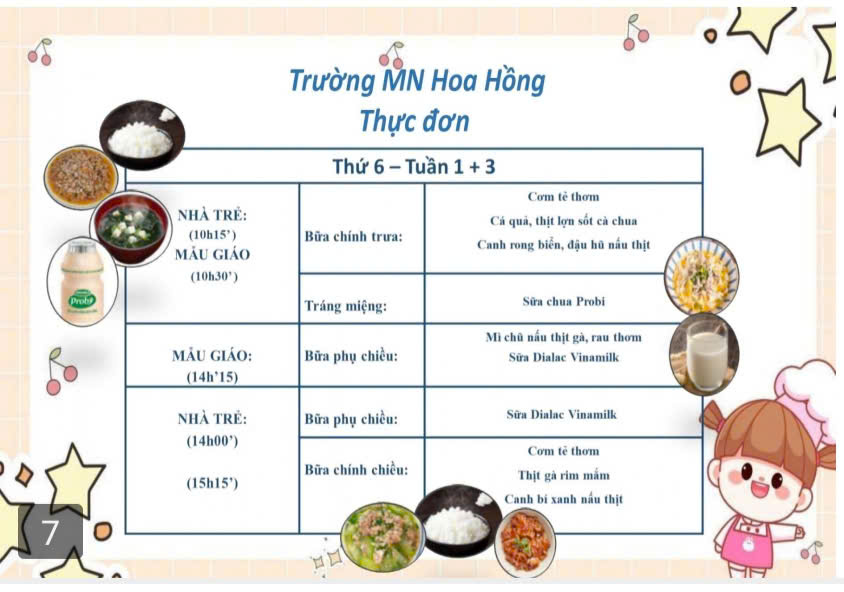 Thứ 6 tuần 1,3